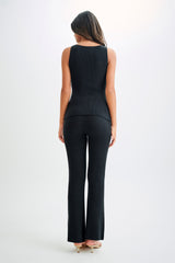 Ridley Straight Leg Knit Pant - Black