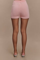Noah Knit Shorts - Baby Pink