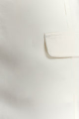 Rosalyn Mini Denim Skort - White