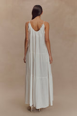 Lenny Front Tie Top - White