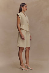 Andina Linen Shorts - Natural Beige