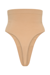 Saria High Waist Shapewear Briefs - Beige
