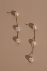 Bodhi Freshwater Pearl Drop Earrings - Pearl