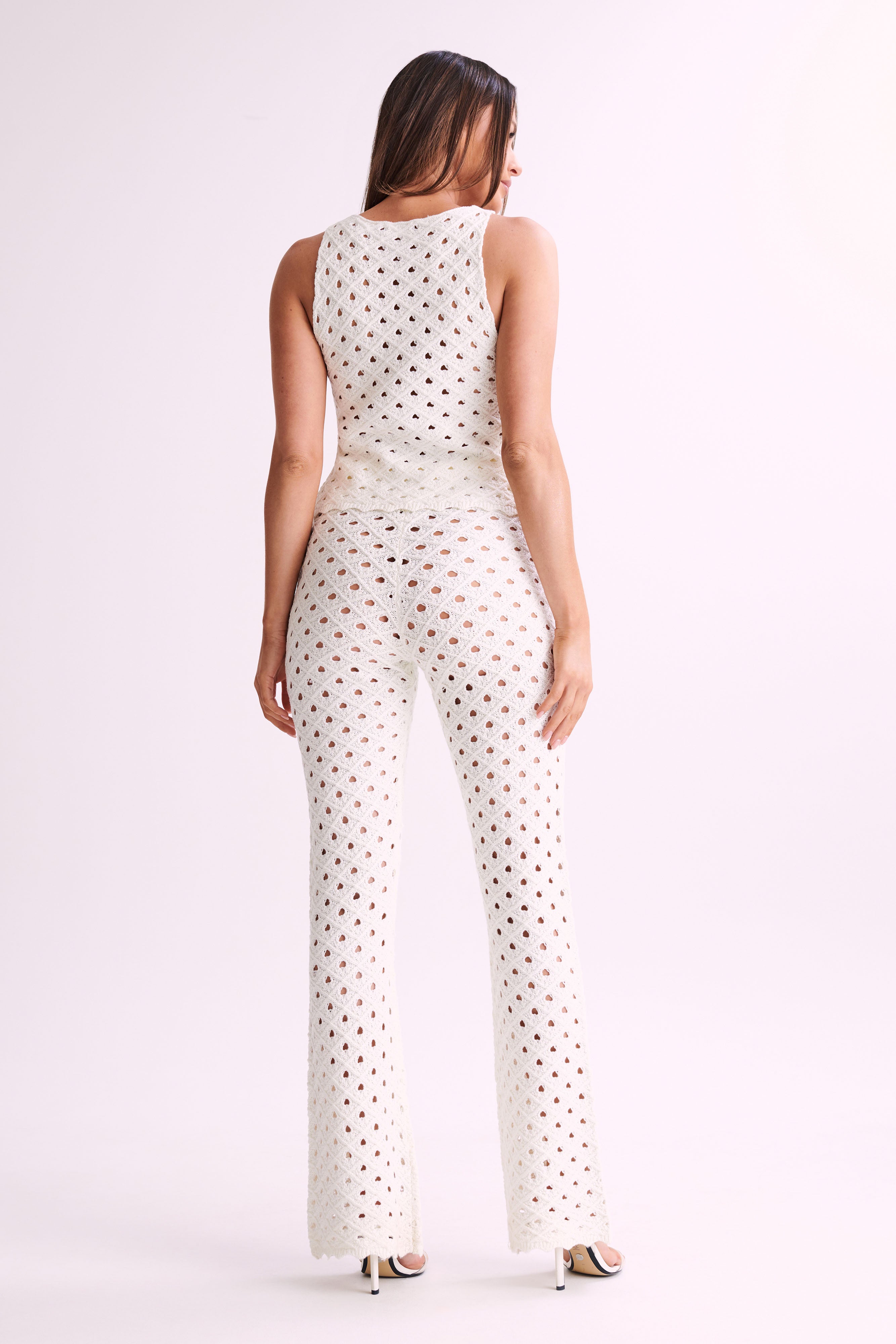 Santana Crochet Pants - Ivory