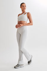 Floyd One Shoulder Crop Top - Ice Grey