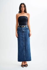 Romina Recycled Nylon Ruched Bodysuit - Black