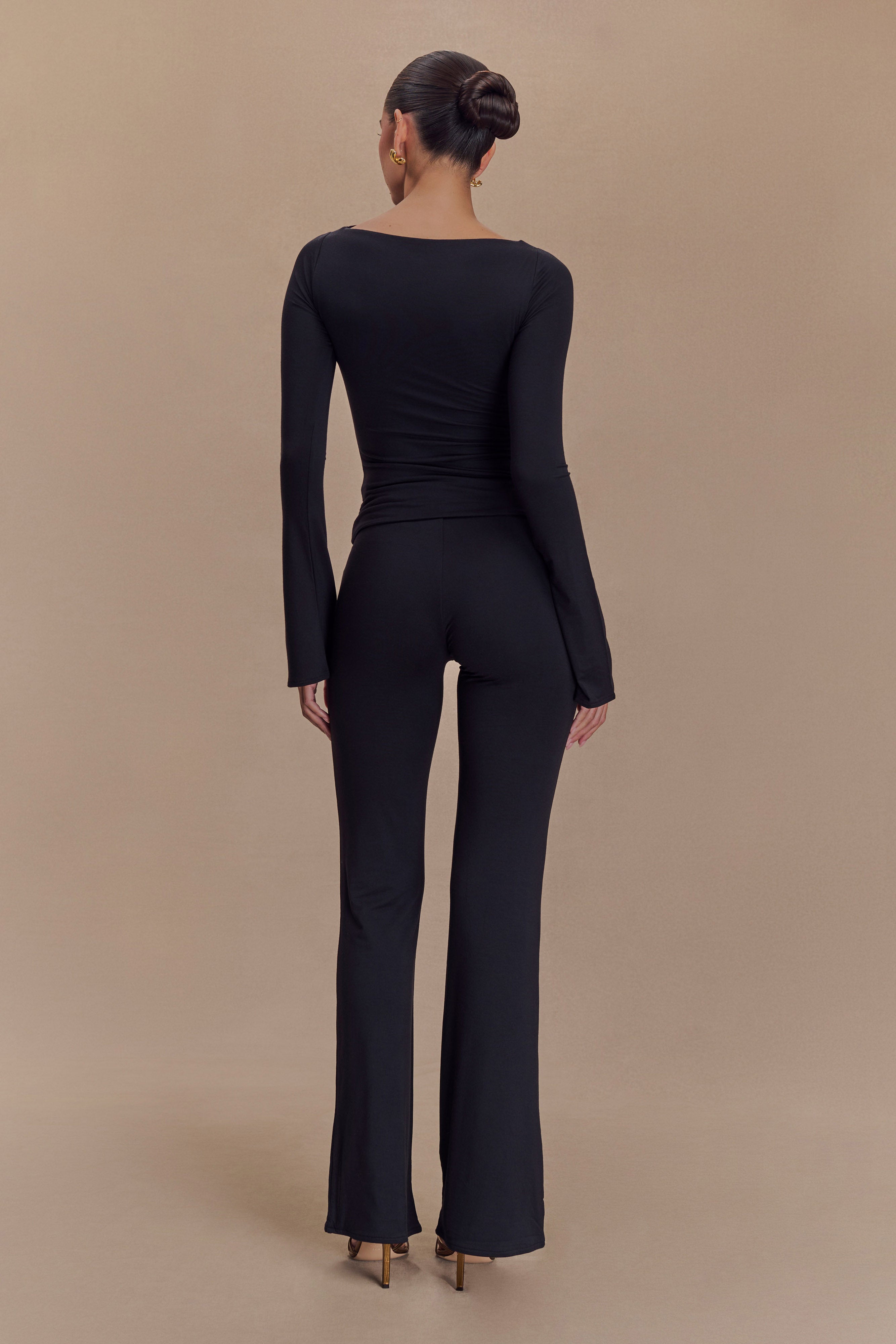 Preston Modal Straight Leg Pants - Black