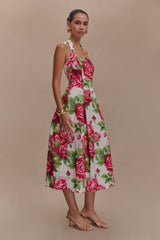 Juana Halter Midi Dress - Sonia Rose Print
