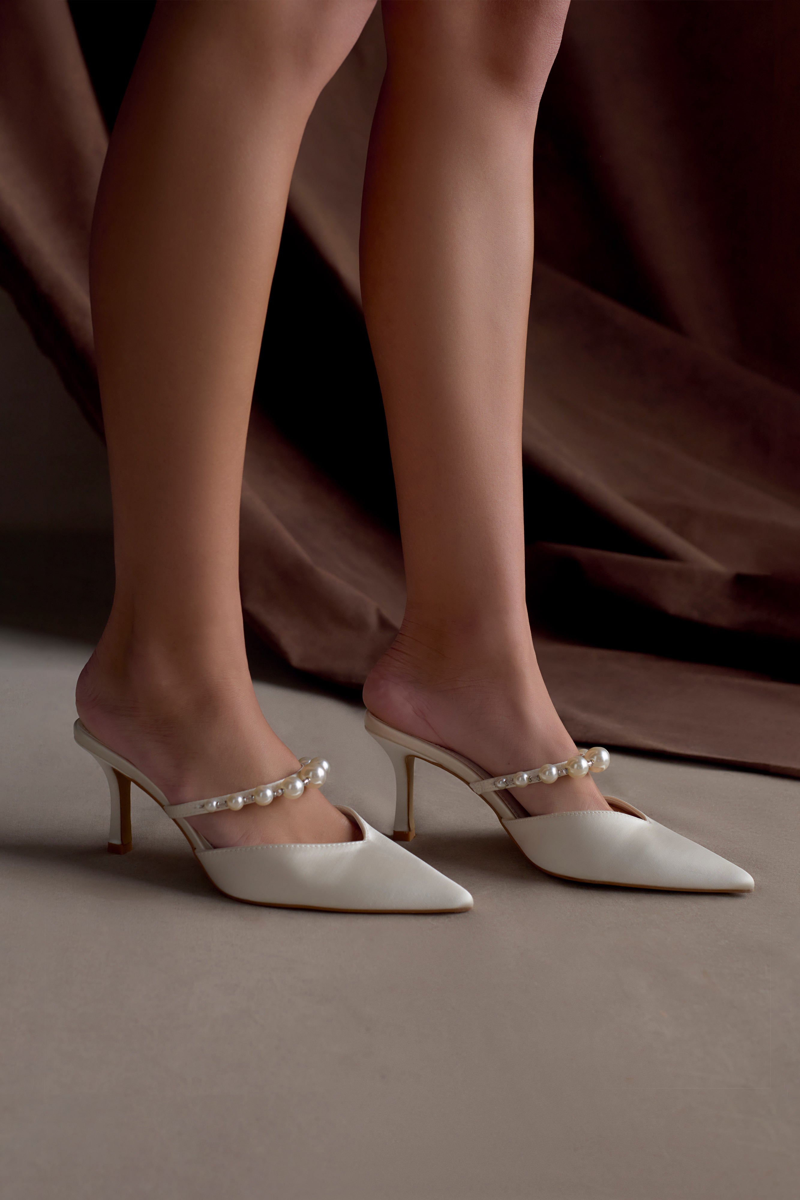 Karla Pearl Mule - Ivory
