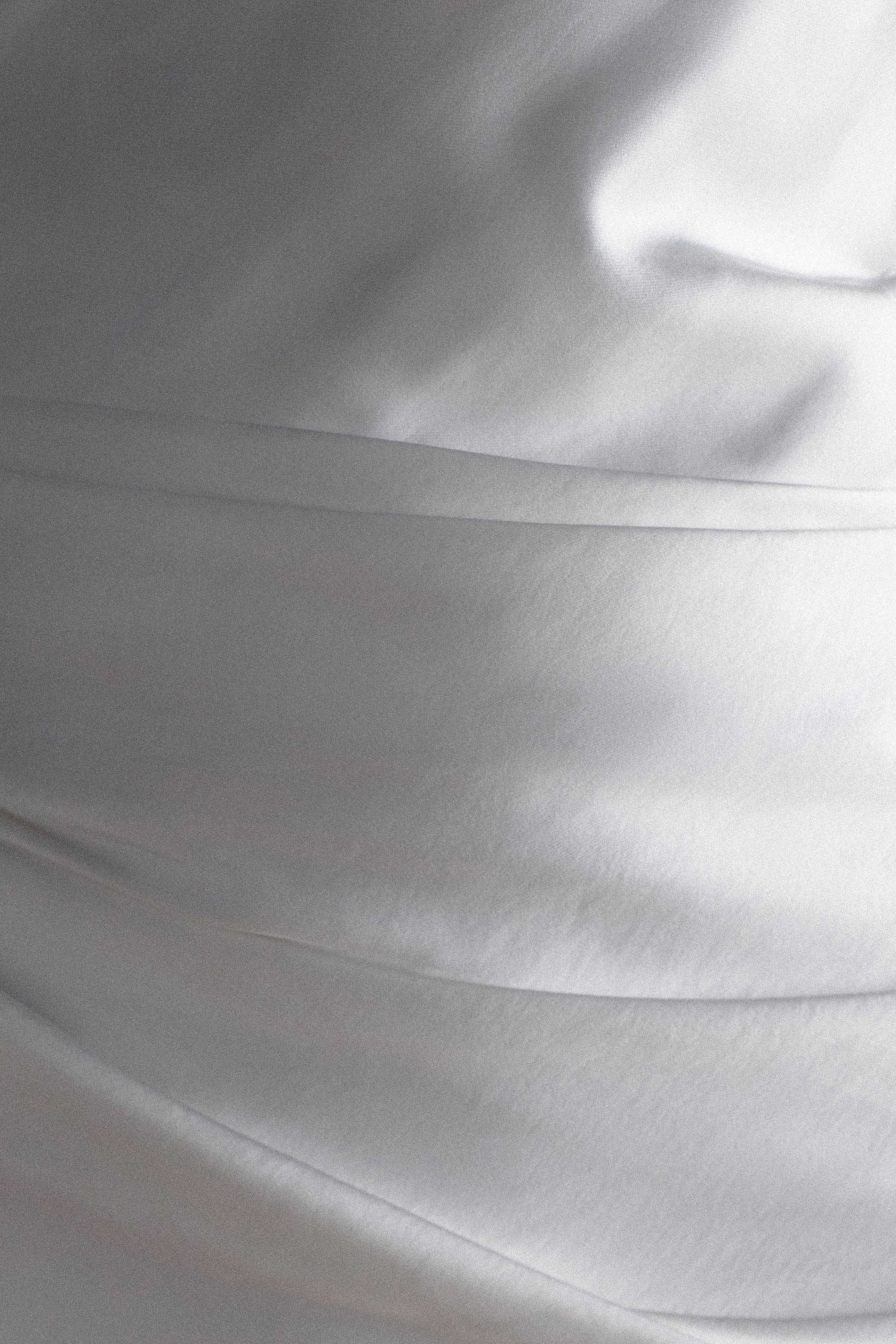 Iris Long Sleeve Satin Maxi Dress - White