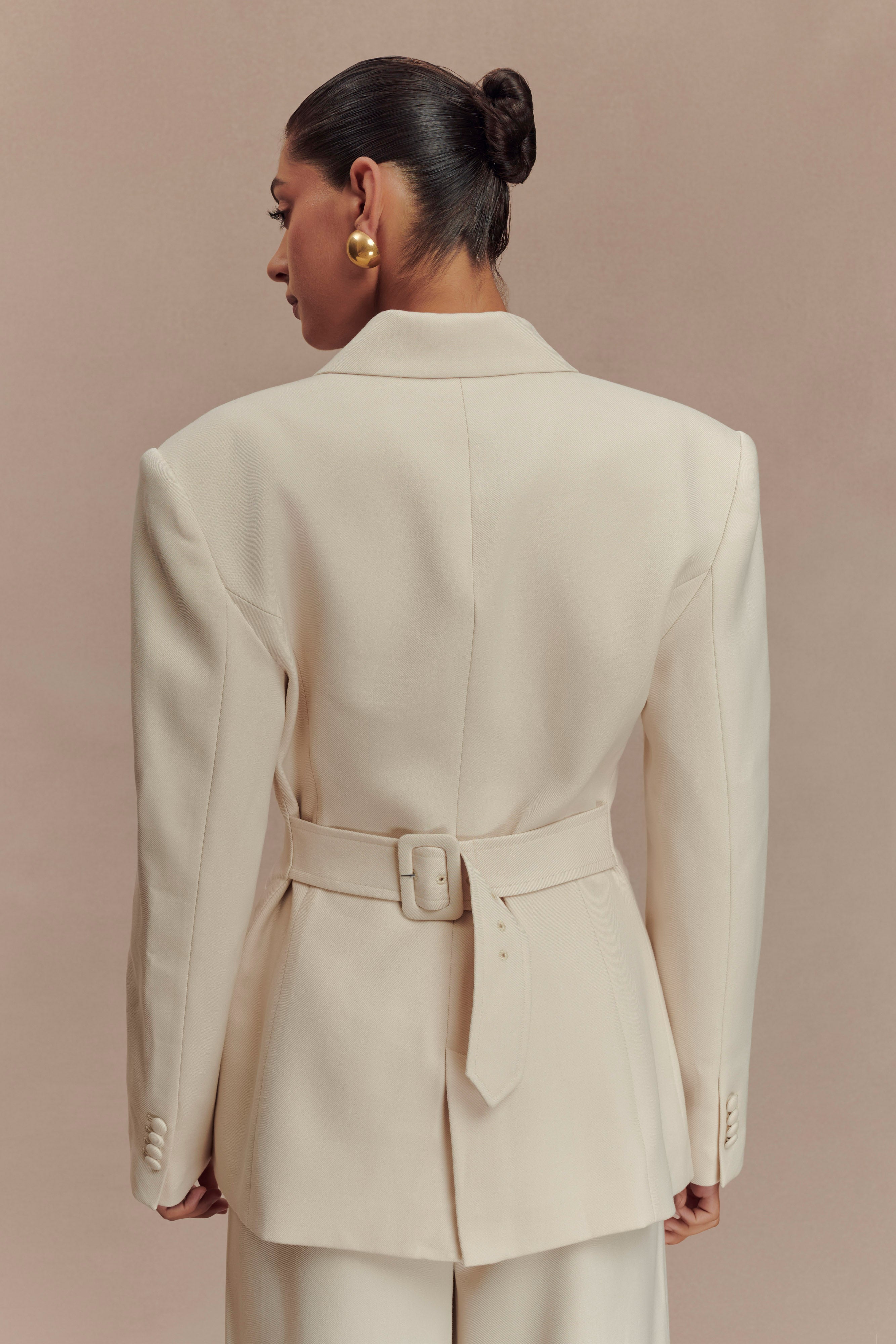 Bellamy Cinched Blazer - Buttermilk