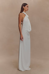 Rosalia Cowl Neck Maxi Dress - White