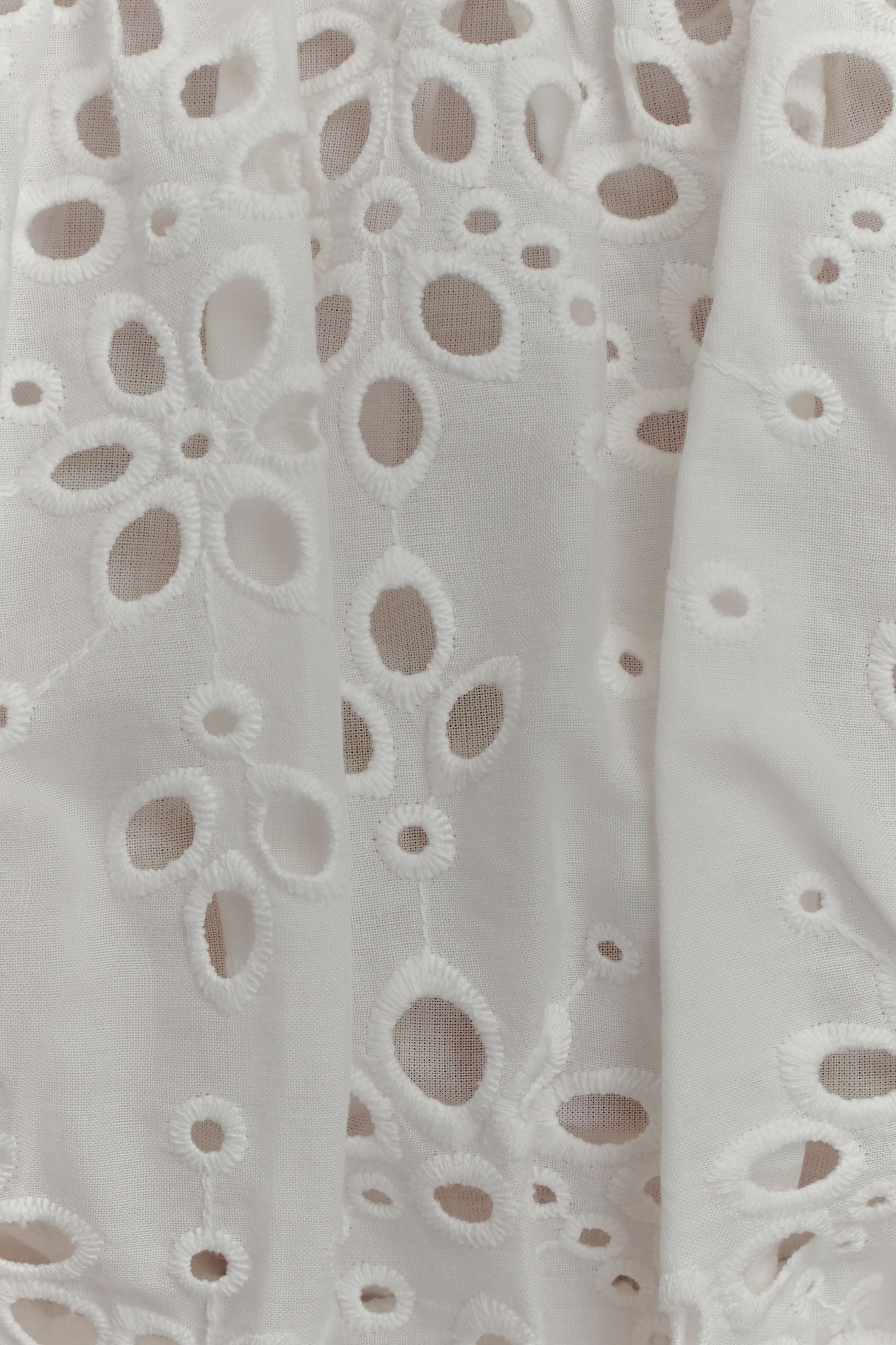 Autumn Off Shoulder Bubble Top - White