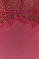 Dinah Lace And Satin Maxi Dress - Blush Rose