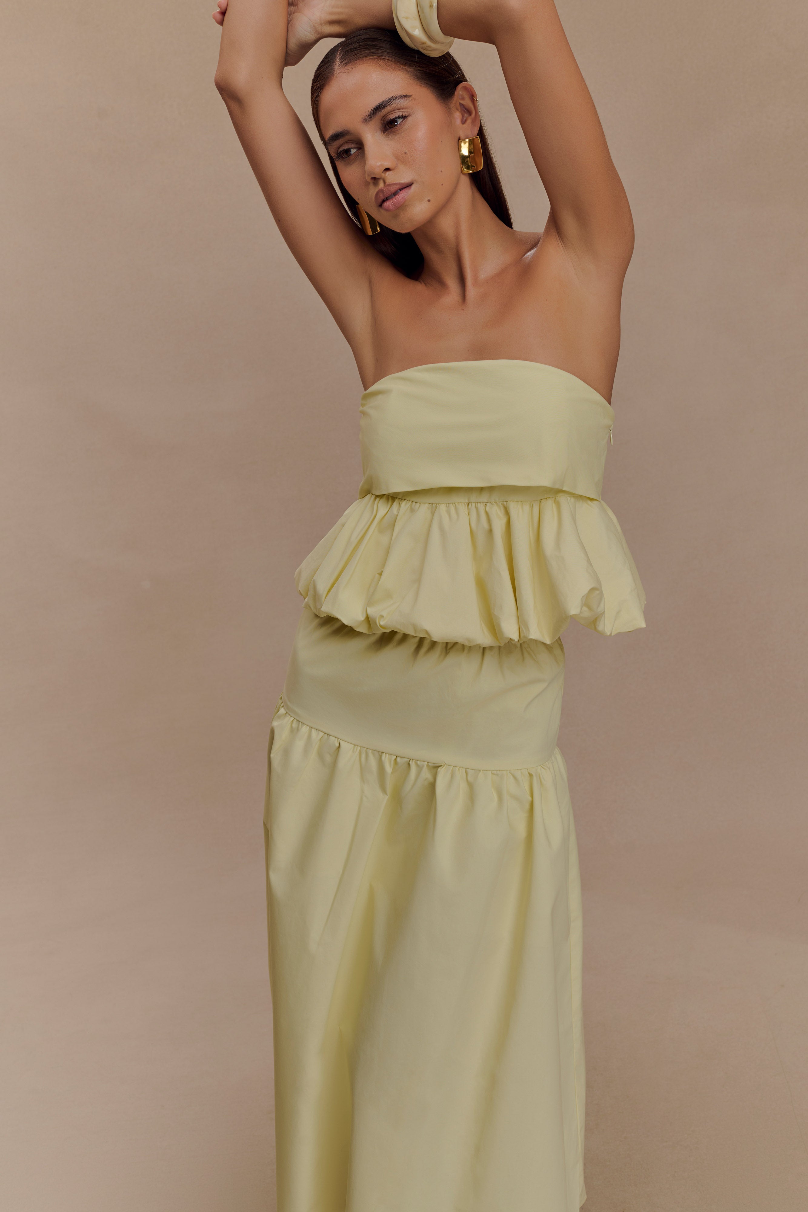 Amirah Midi Skirt - Lemon