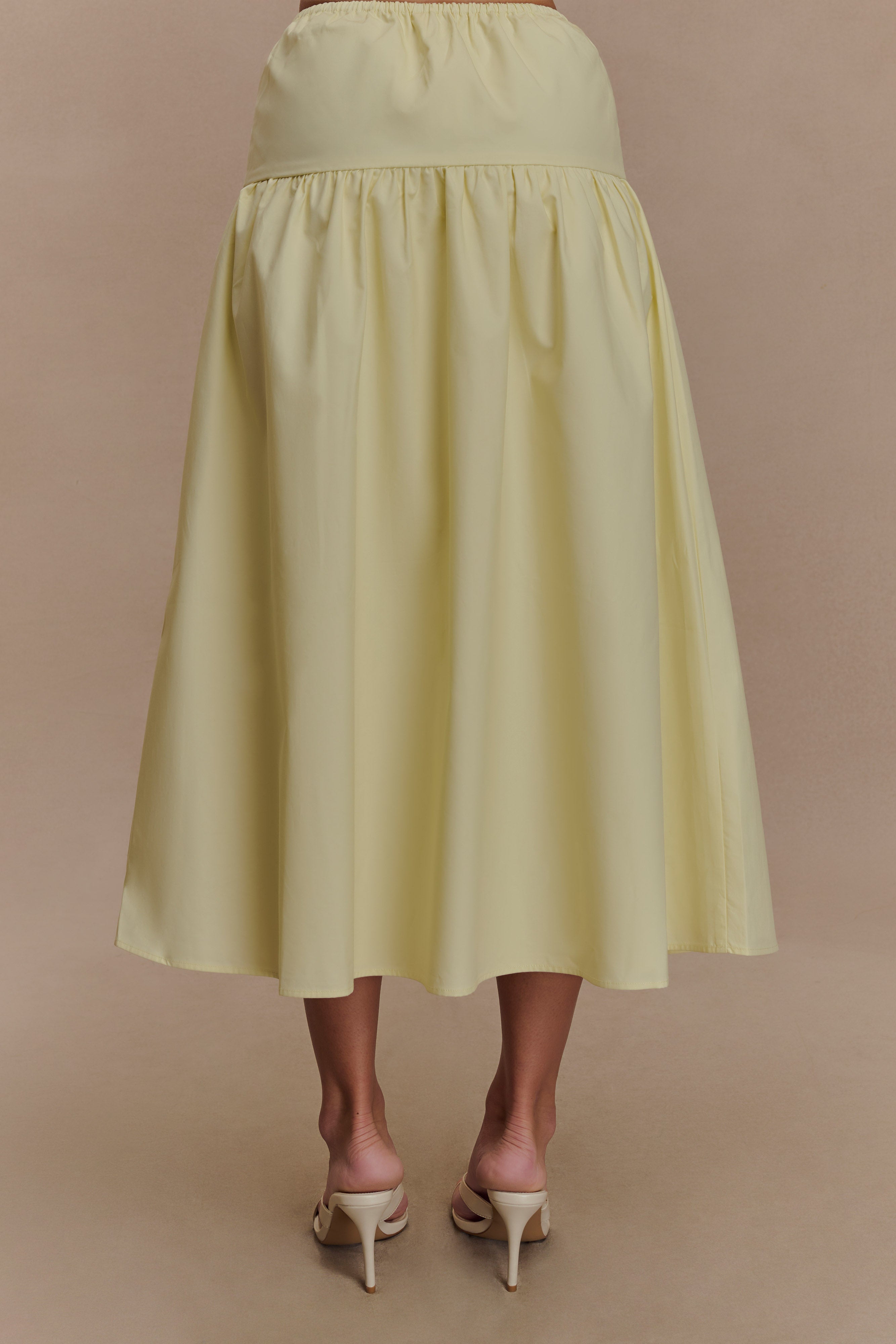 Amirah Midi Skirt - Lemon