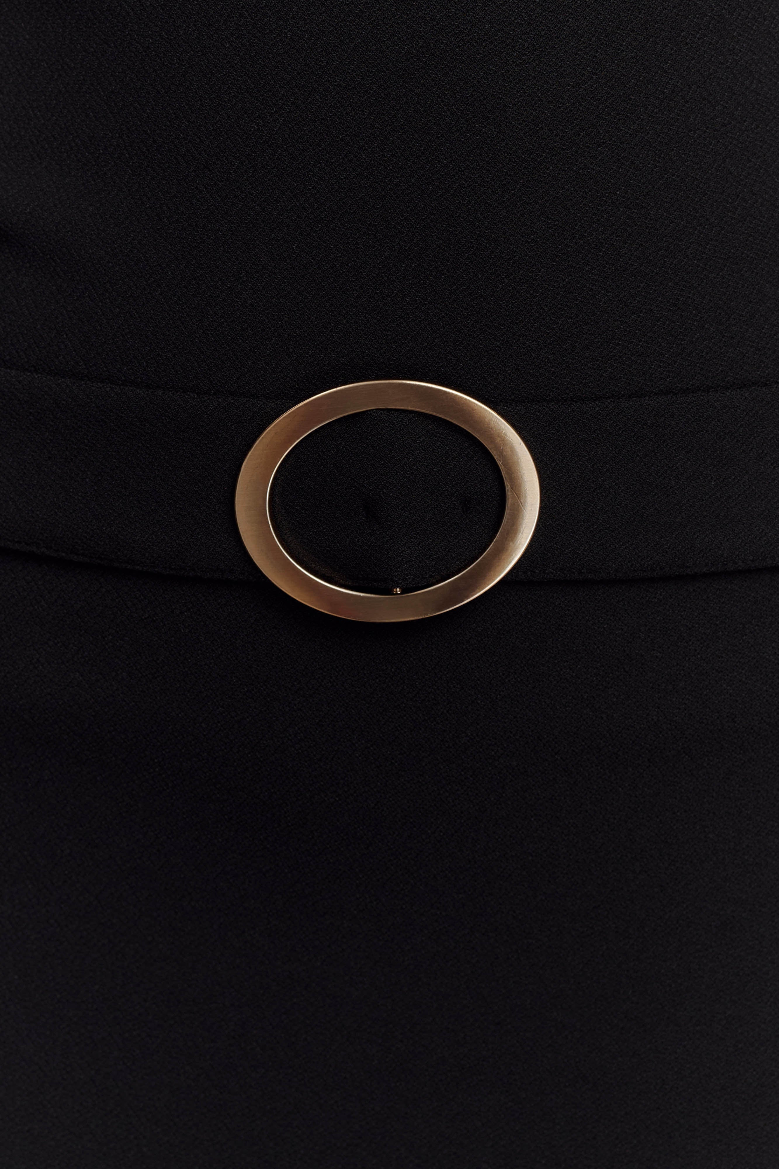 Scheana Stretch Crepe Mini Dress - Black