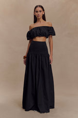 Autumn Maxi Skirt - Black