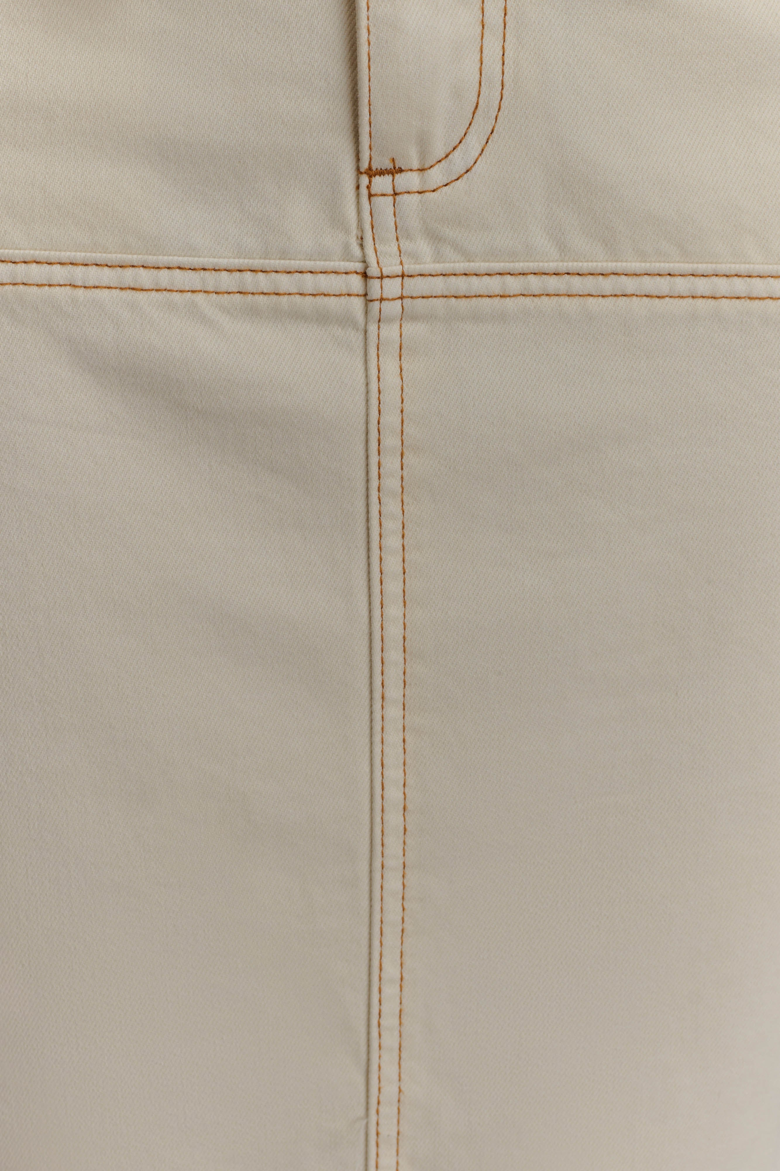 Loretta Denim Maxi Skirt - Ecru