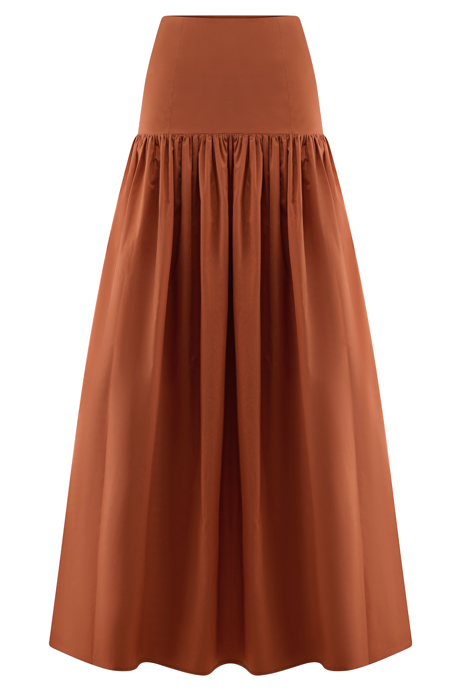 Autumn Maxi Skirt - Burnt Orange