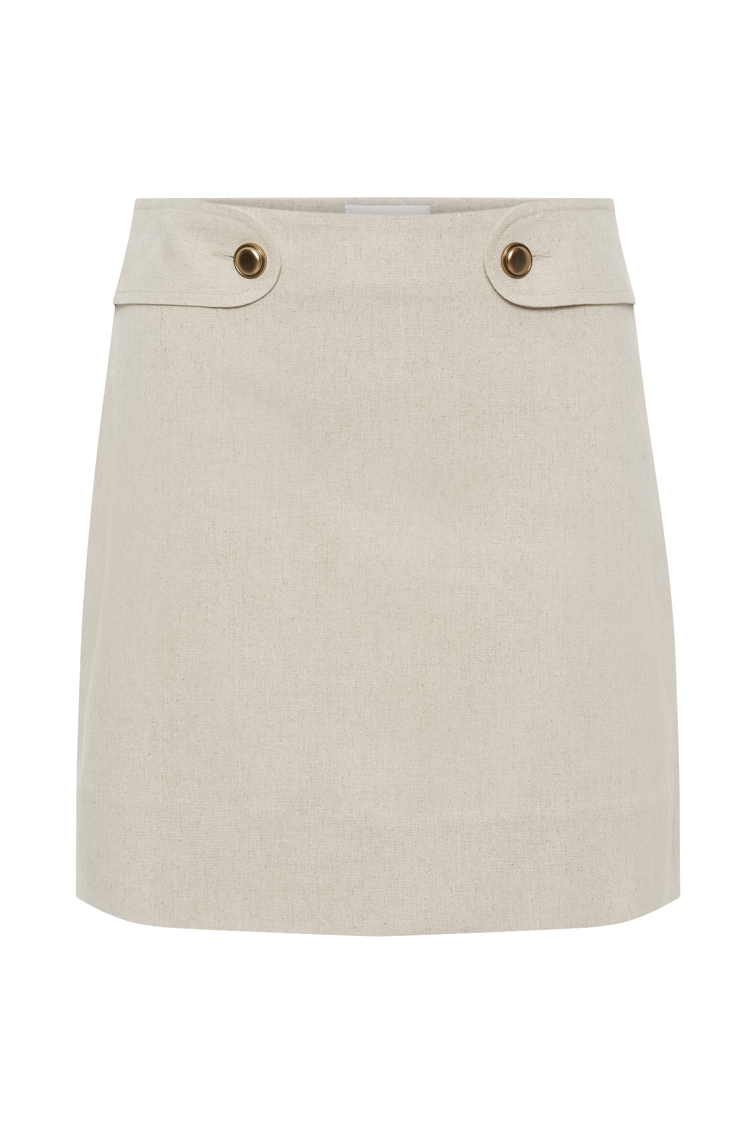 Marquette Linen Mini Skirt - Natural