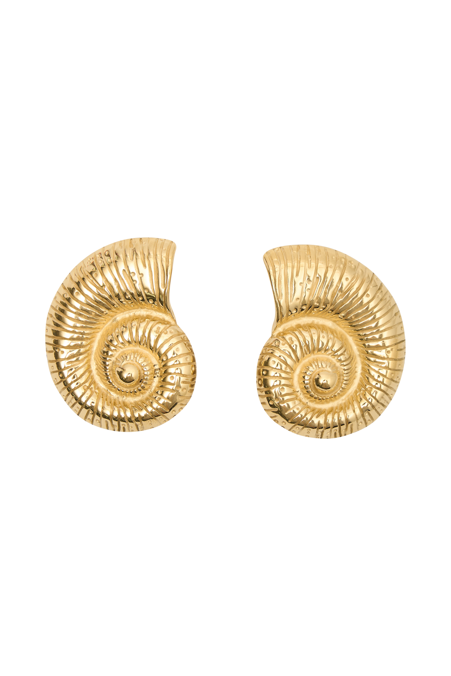 Siren Shell Earrings - Gold