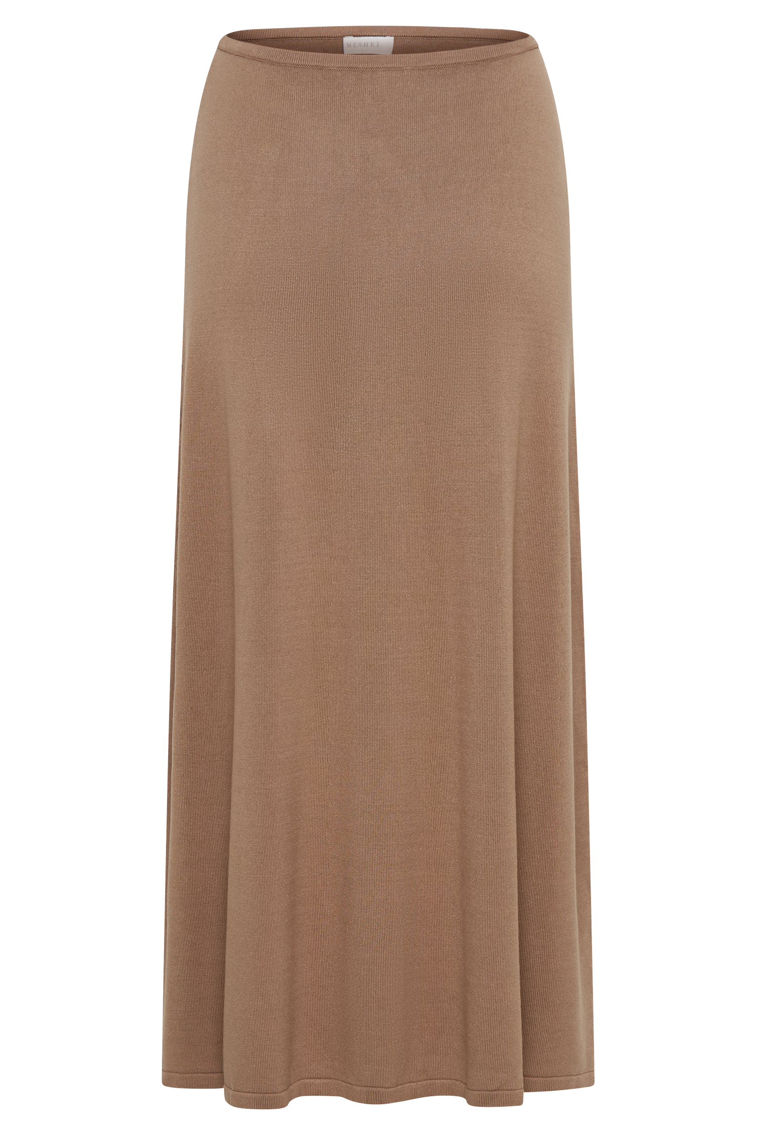 Diedre A-Line Knit Maxi Skirt - Pecan