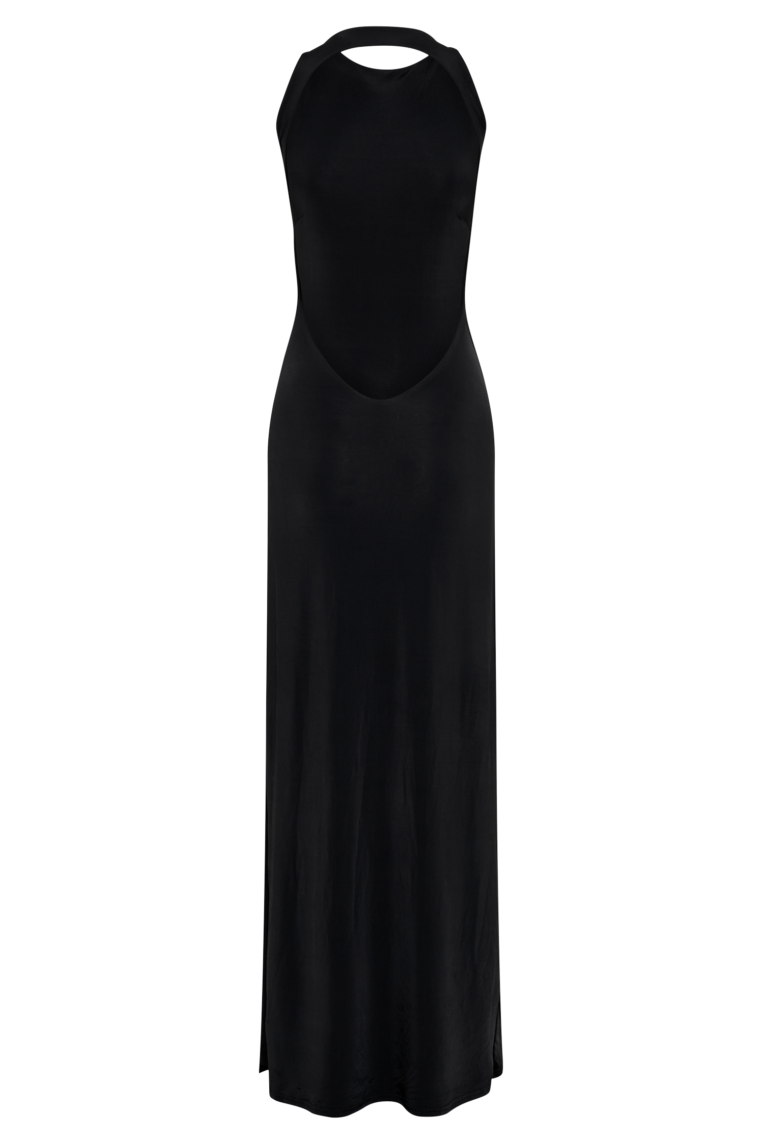 Louise Slinky Backless Maxi Dress - Black
