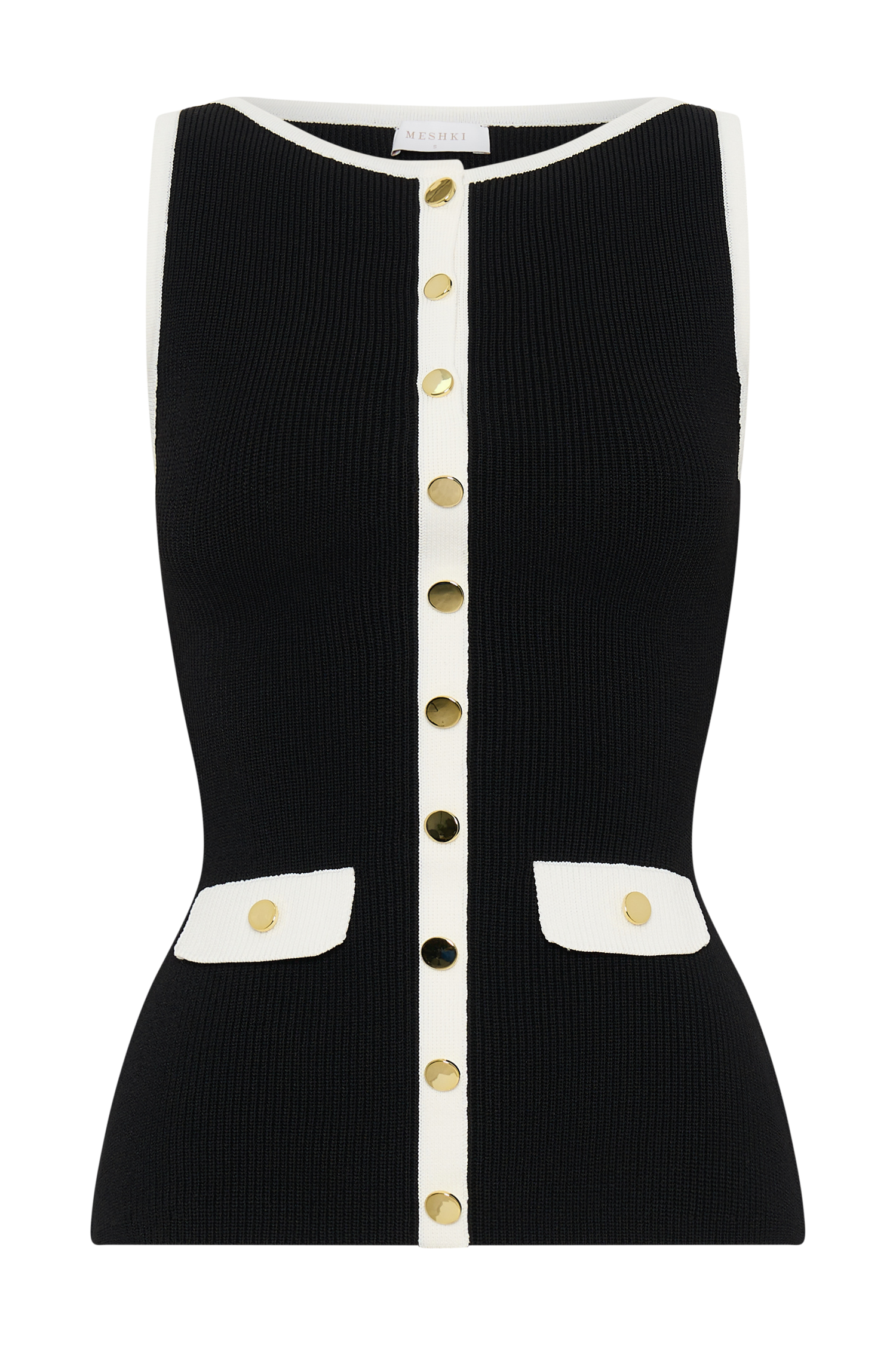 Sawyer Longline Top - Black/White