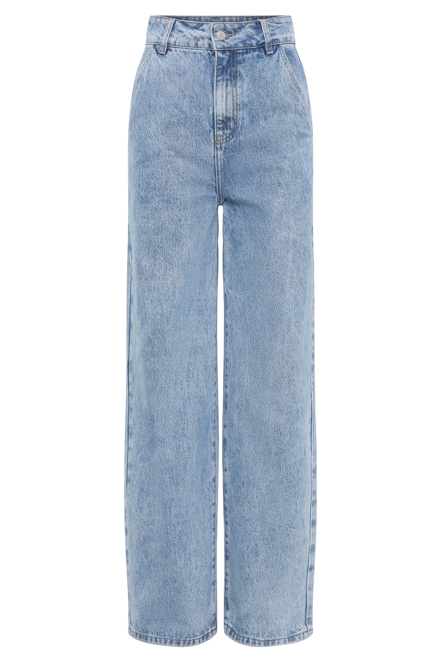 Roxy Wide Leg High Waist Denim Jeans - Vintage Blue