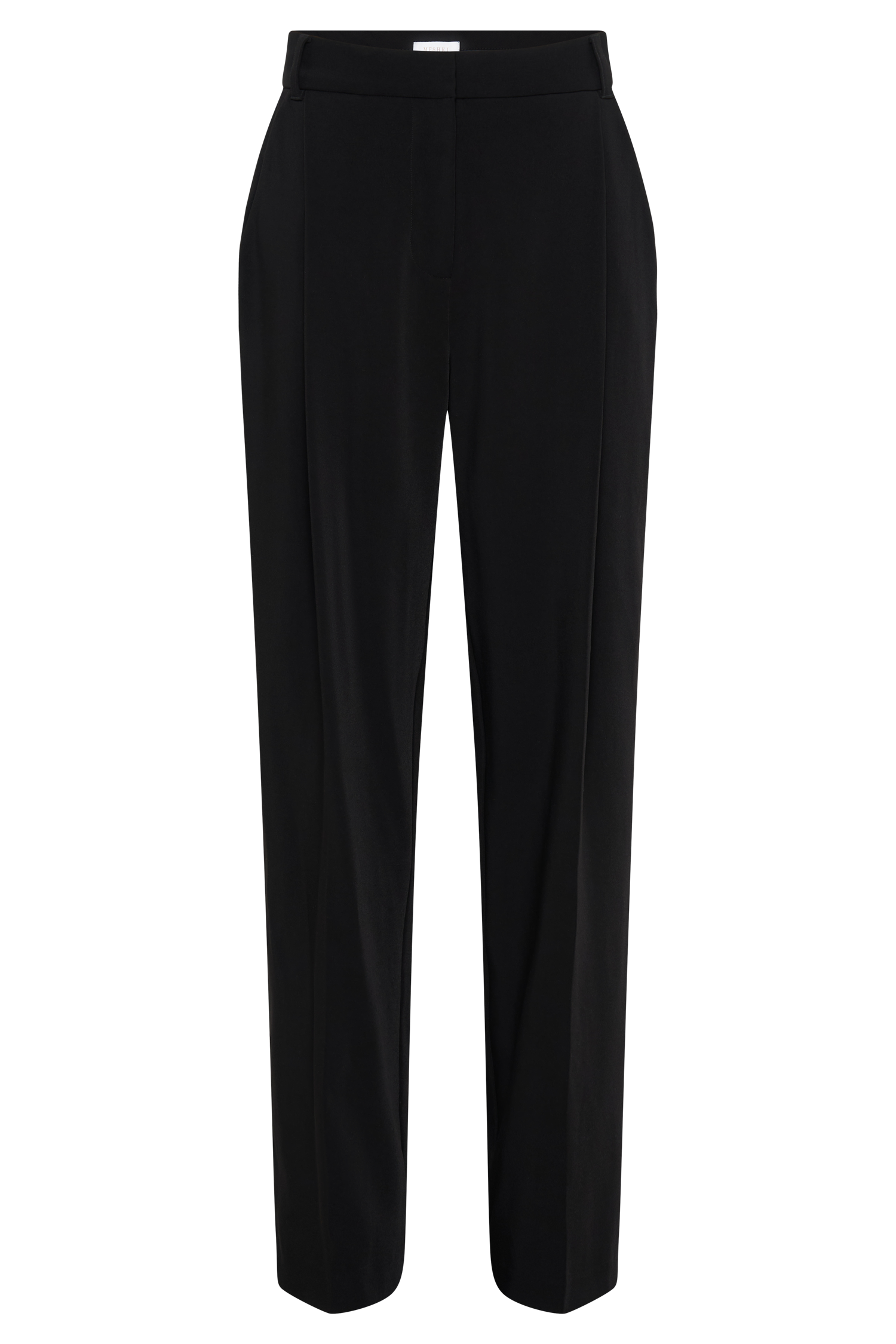 Amelie Suiting Straight Leg Pants - Black