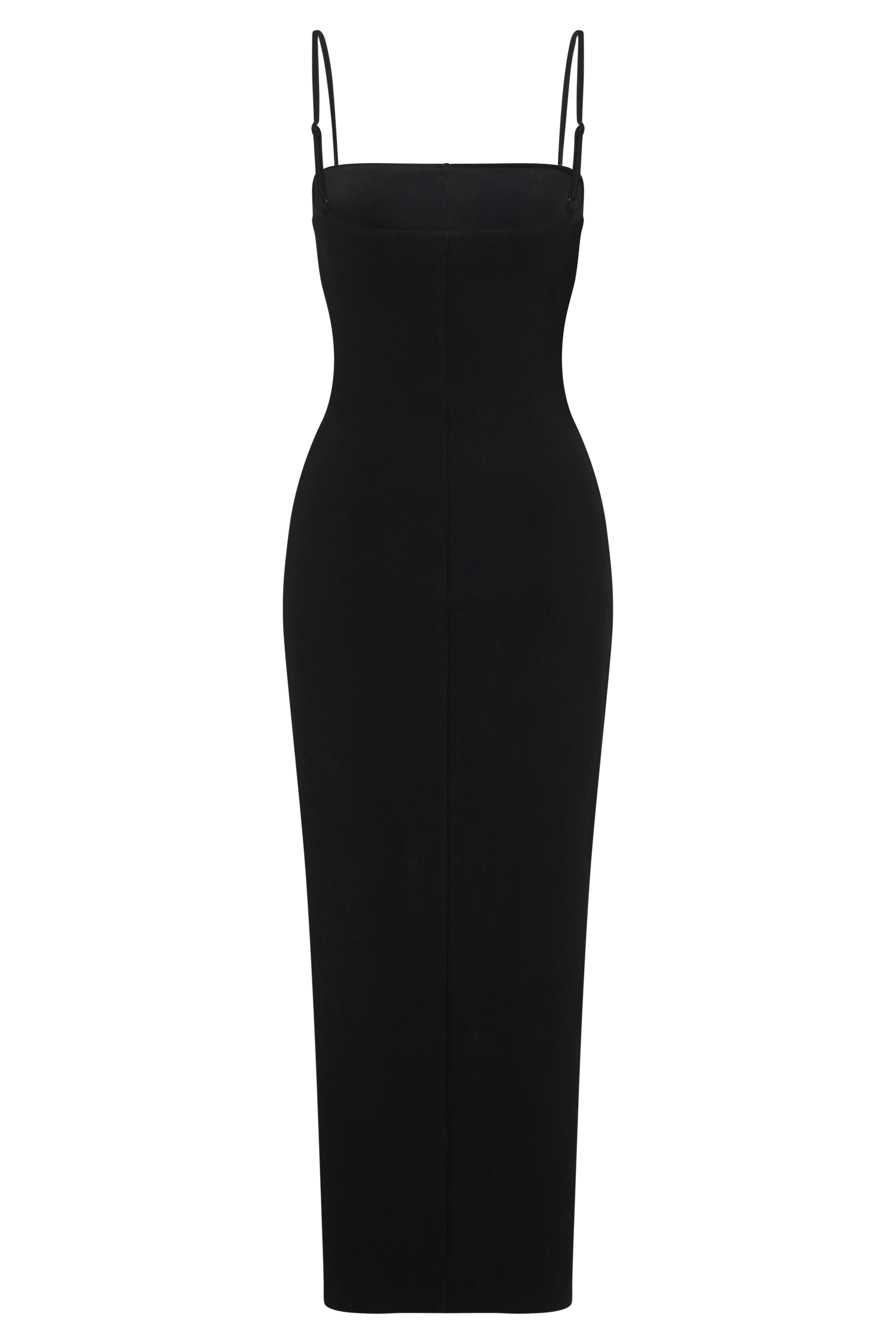 Delia Crepe Maxi Dress - Black