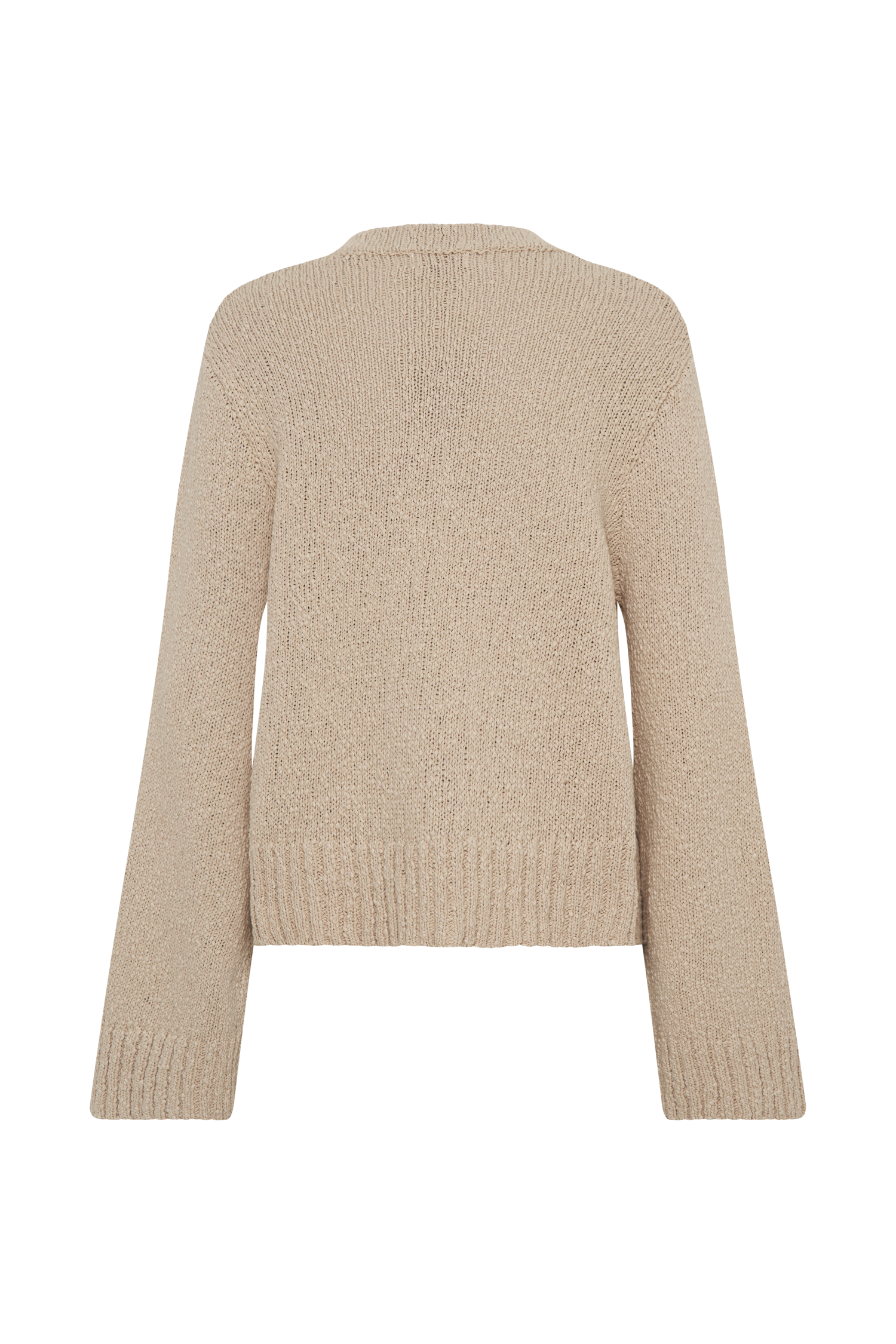 Moira Oversized Boucle Cardigan - Wheat