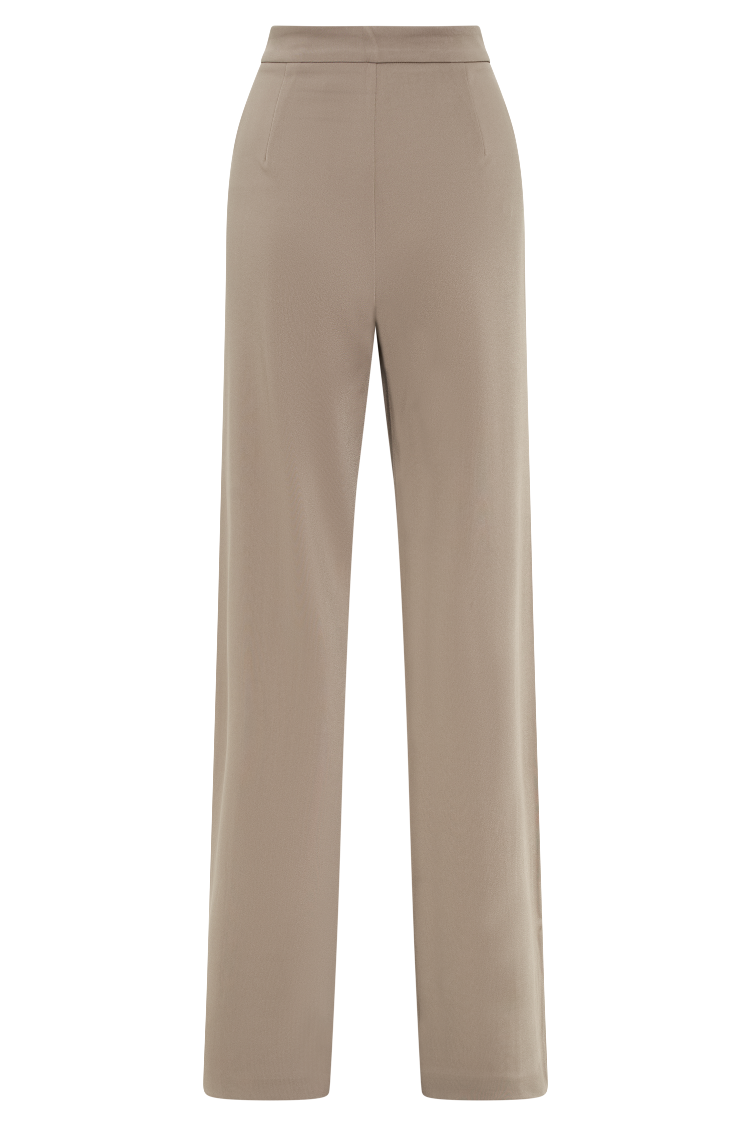 Antonia Pleated Wide Leg Pants - Mushroom