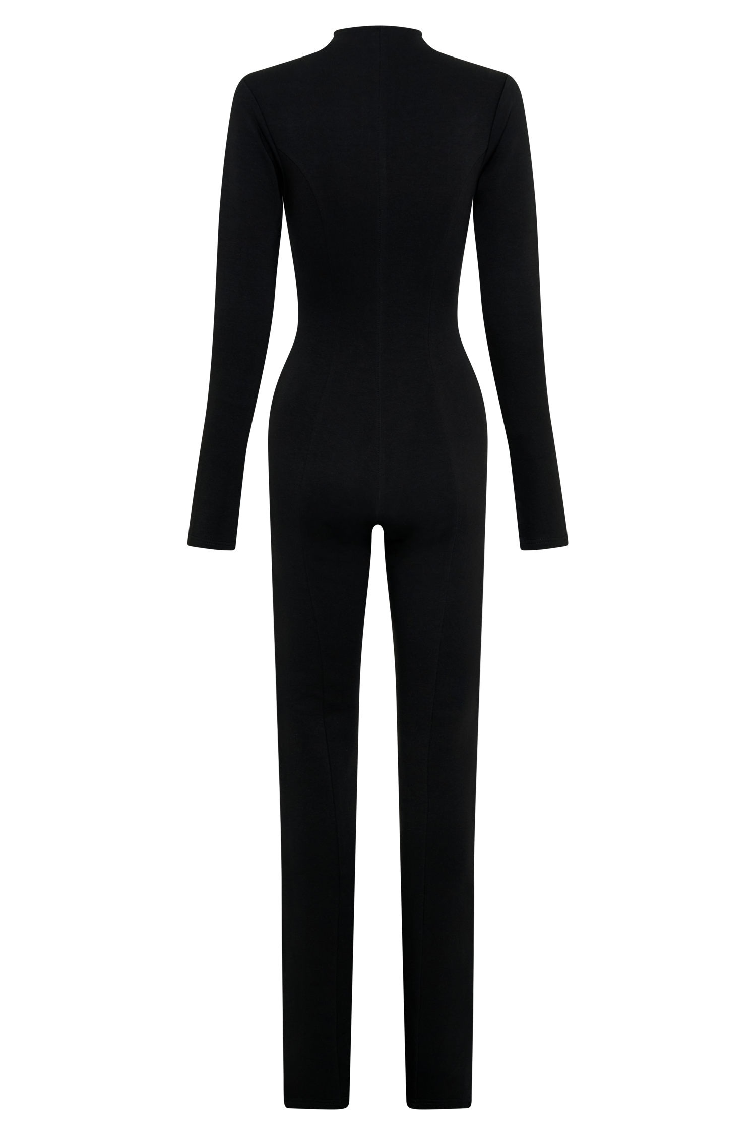 Margaery Scuba Jersey Jumpsuit - Black