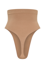 Saria High Waist Shapewear Briefs - Latte