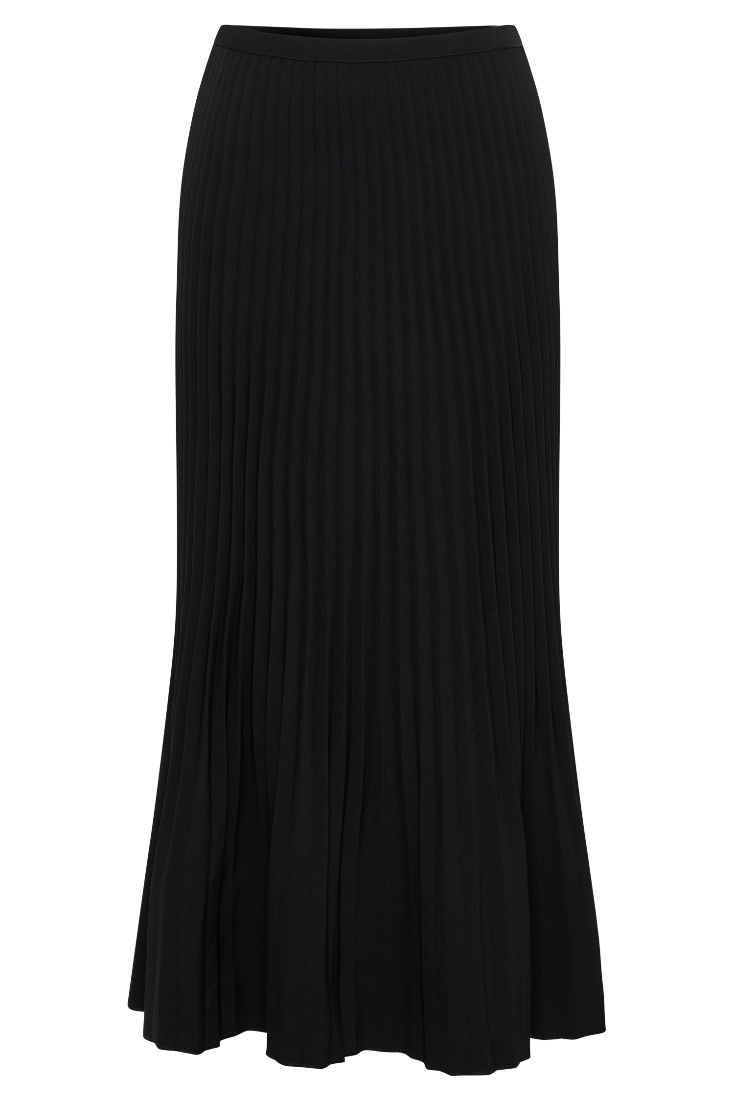Twyla Pleated Suiting Maxi Skirt - Black