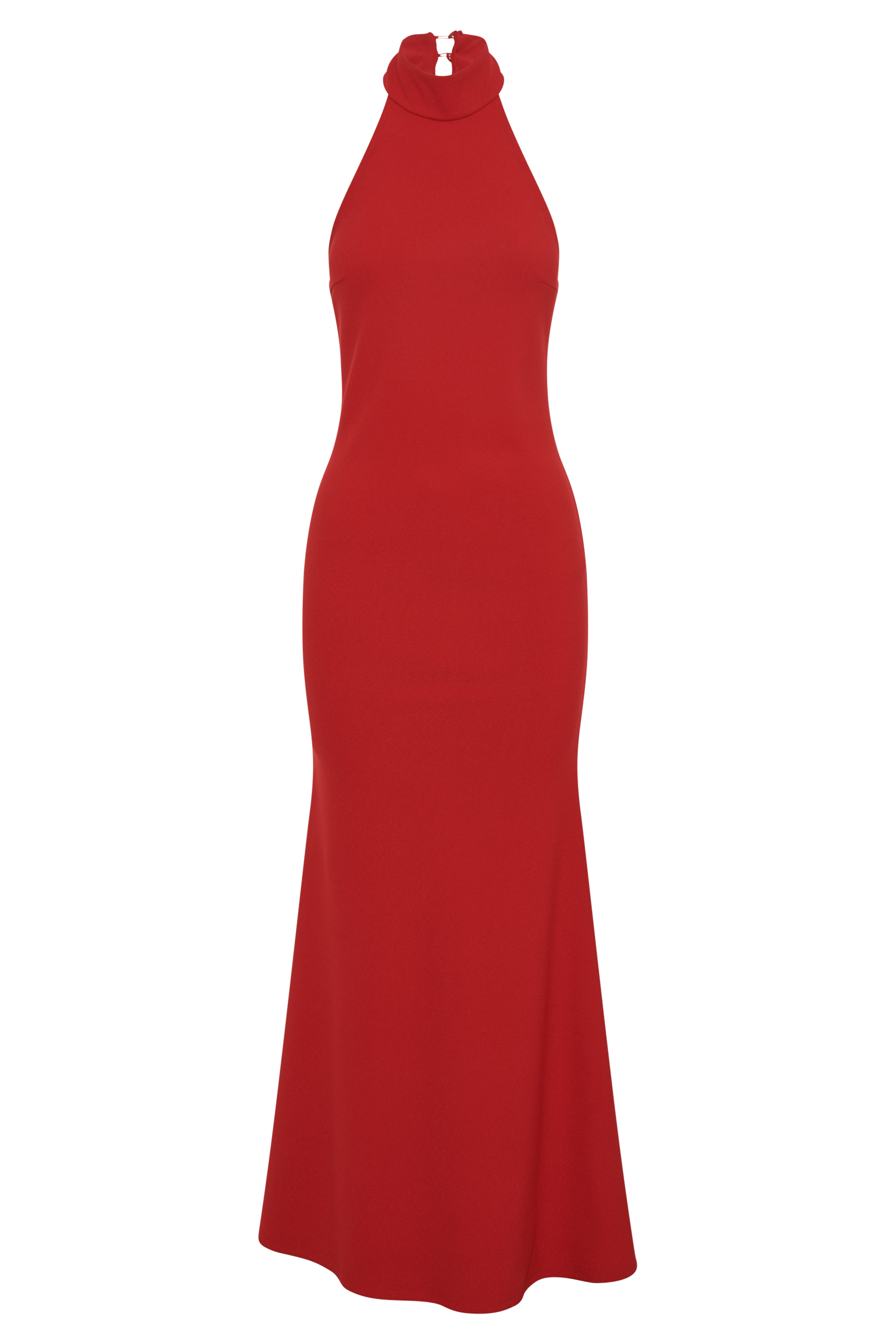 Genesis High Neck Maxi Dress - Red