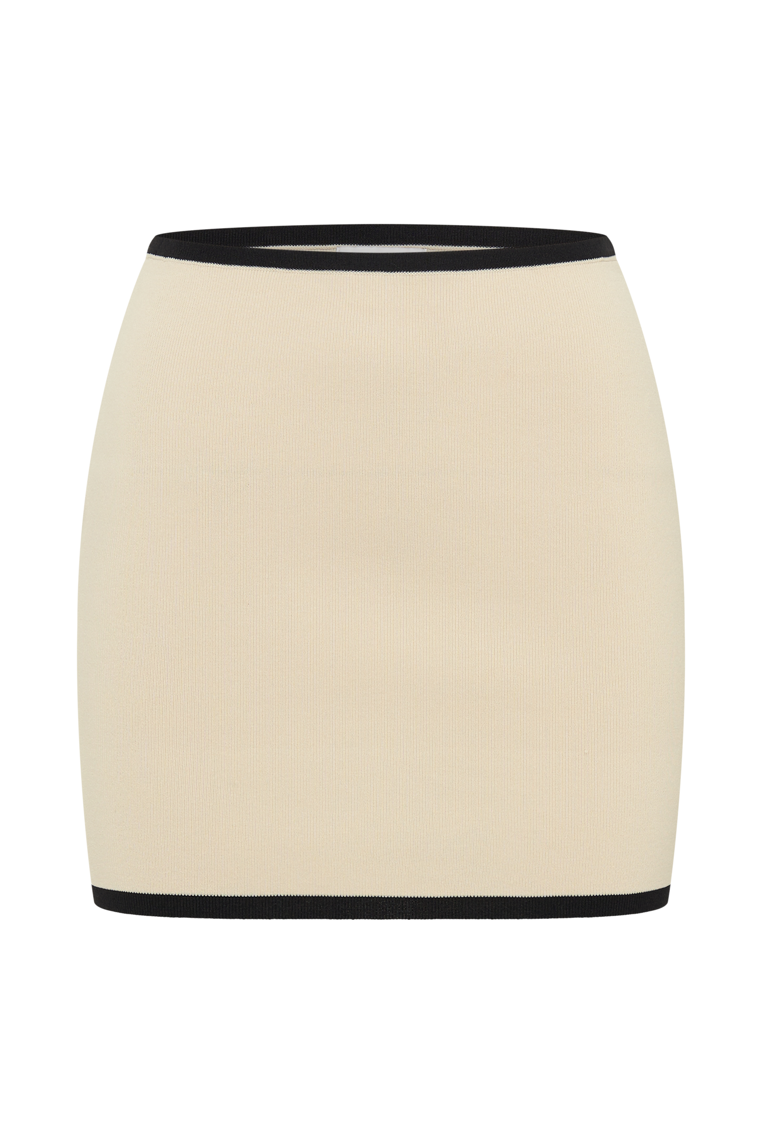 Klara Knit Mini Skirt - Black/Cream