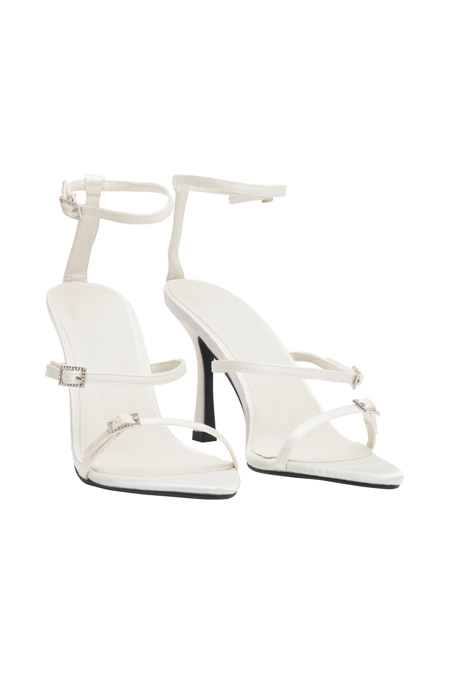 Yara Triple Strap Heel - Ivory