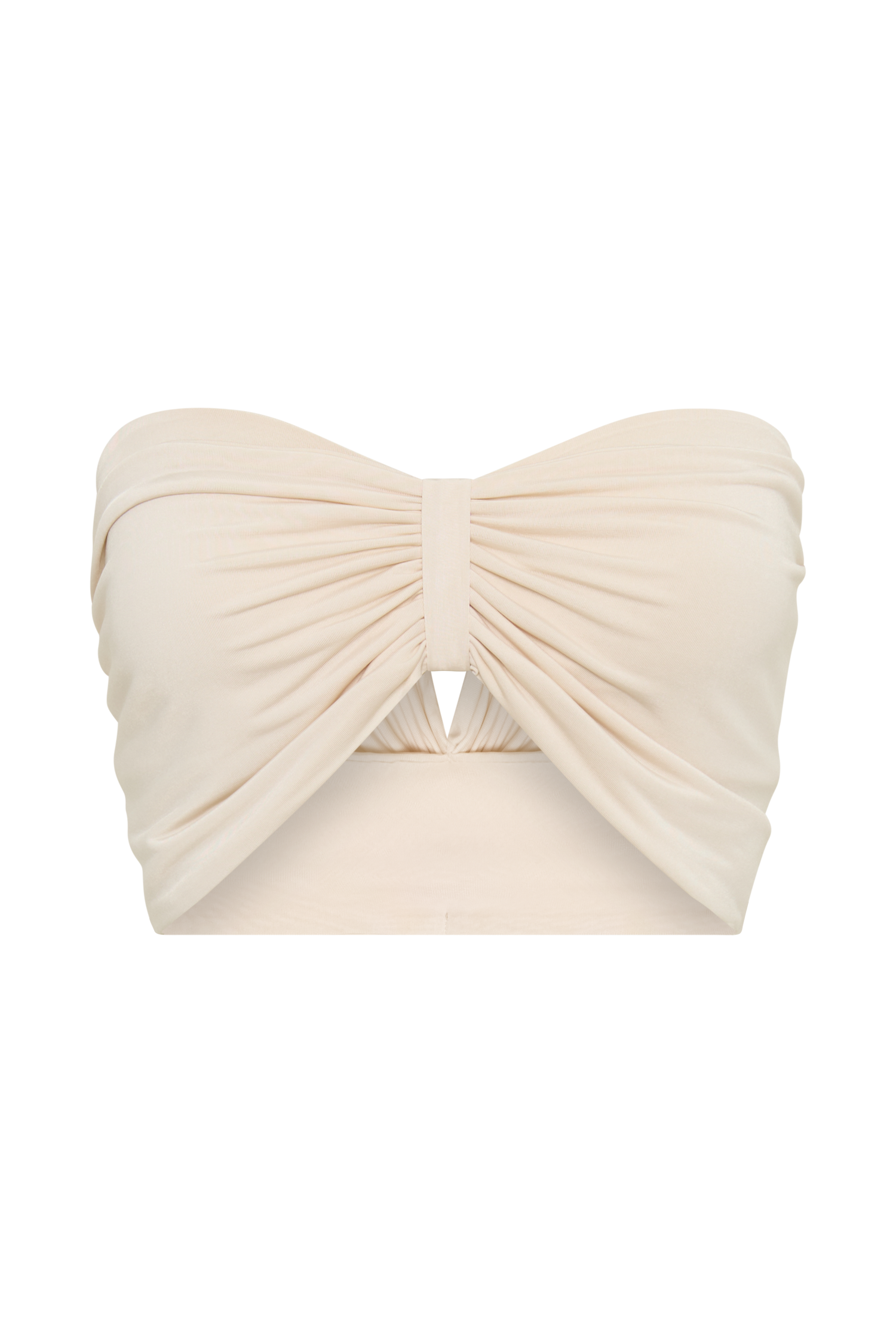 Amber Slinky Crop Top - Buttercream