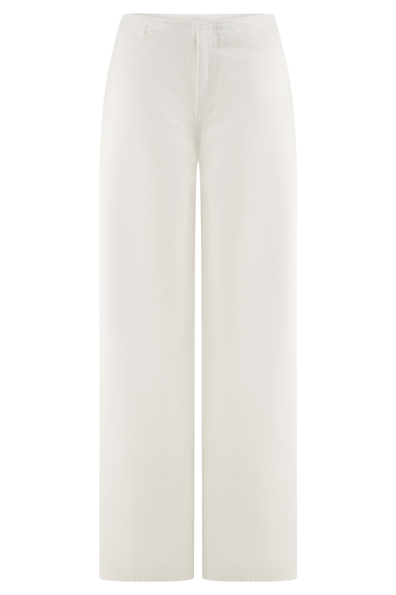 Caitlin Mid Rise Denim Flare Jeans - White