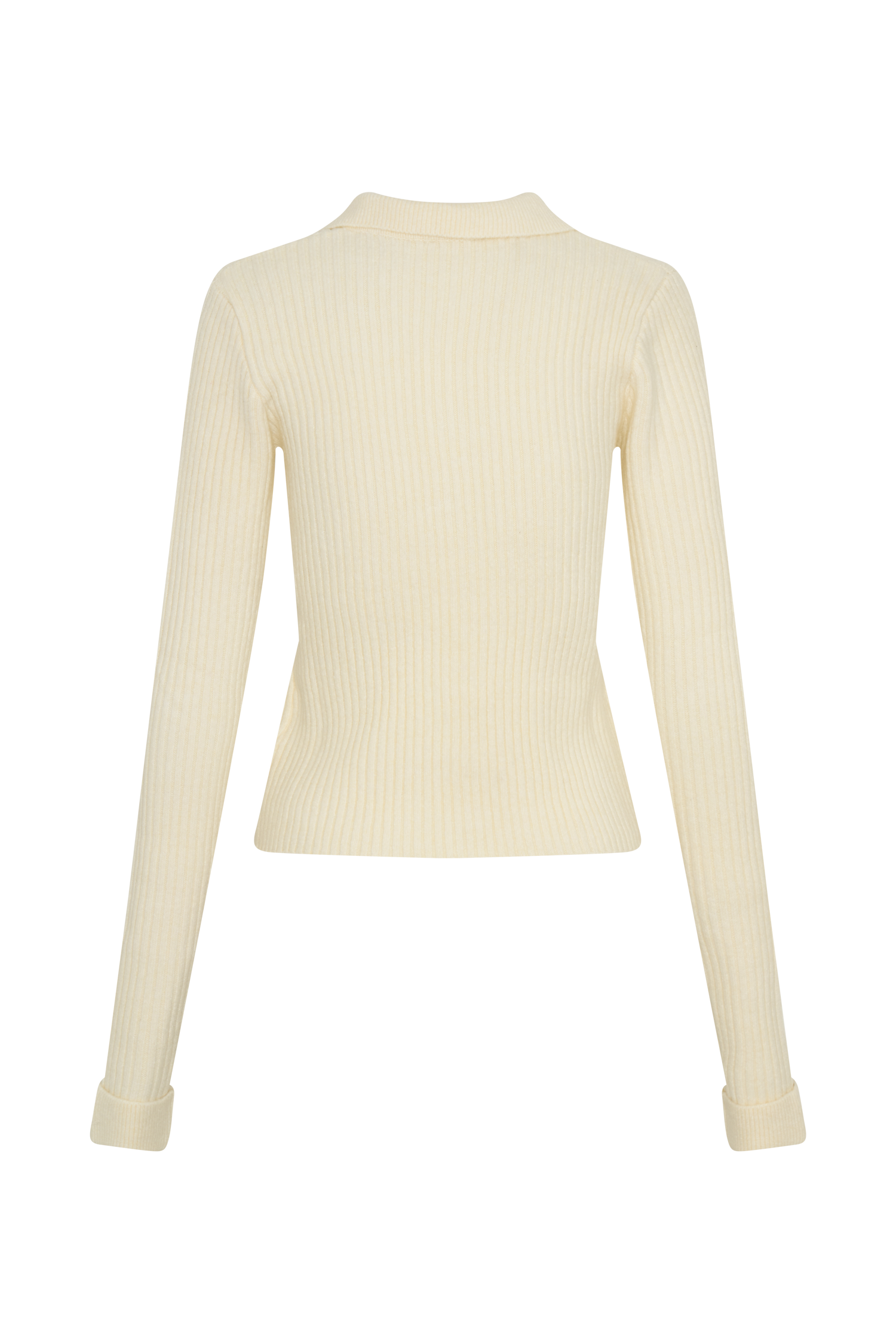 Erin Long Sleeve Button Cardigan - Ivory Marle