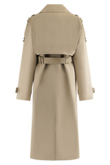 Lois Twill Trench Coat - Camel