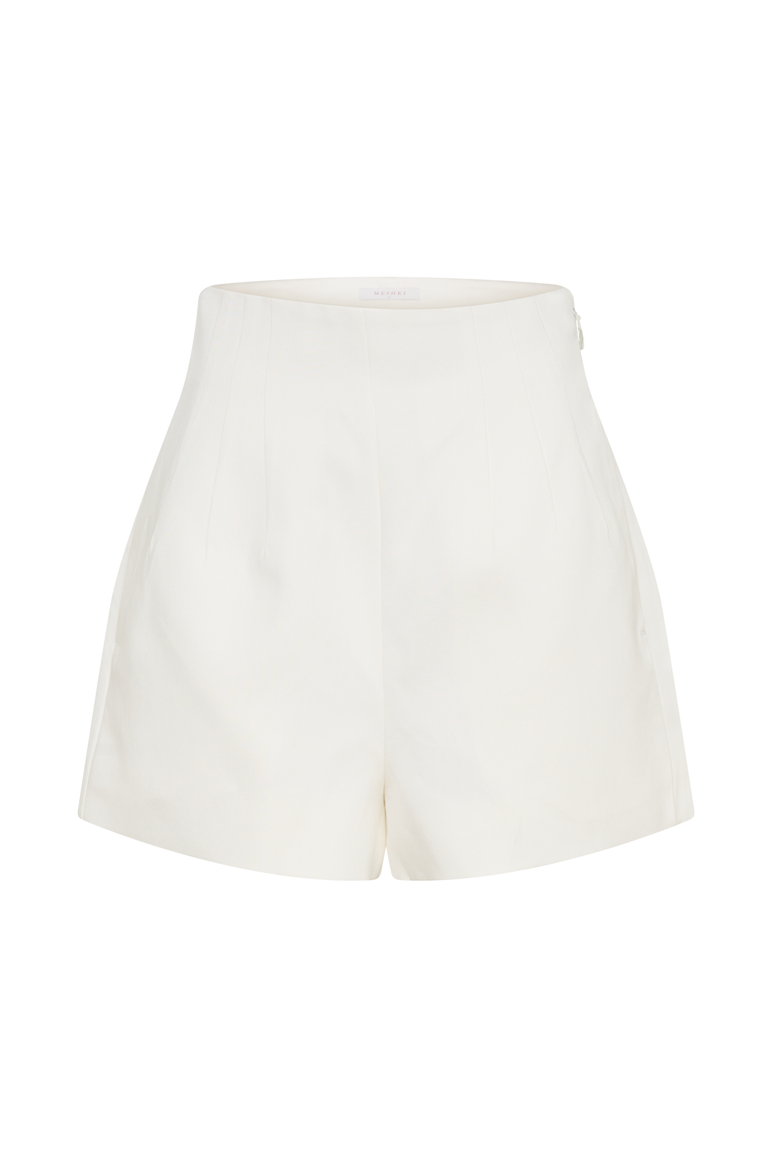 Silas High Waist Shorts - White