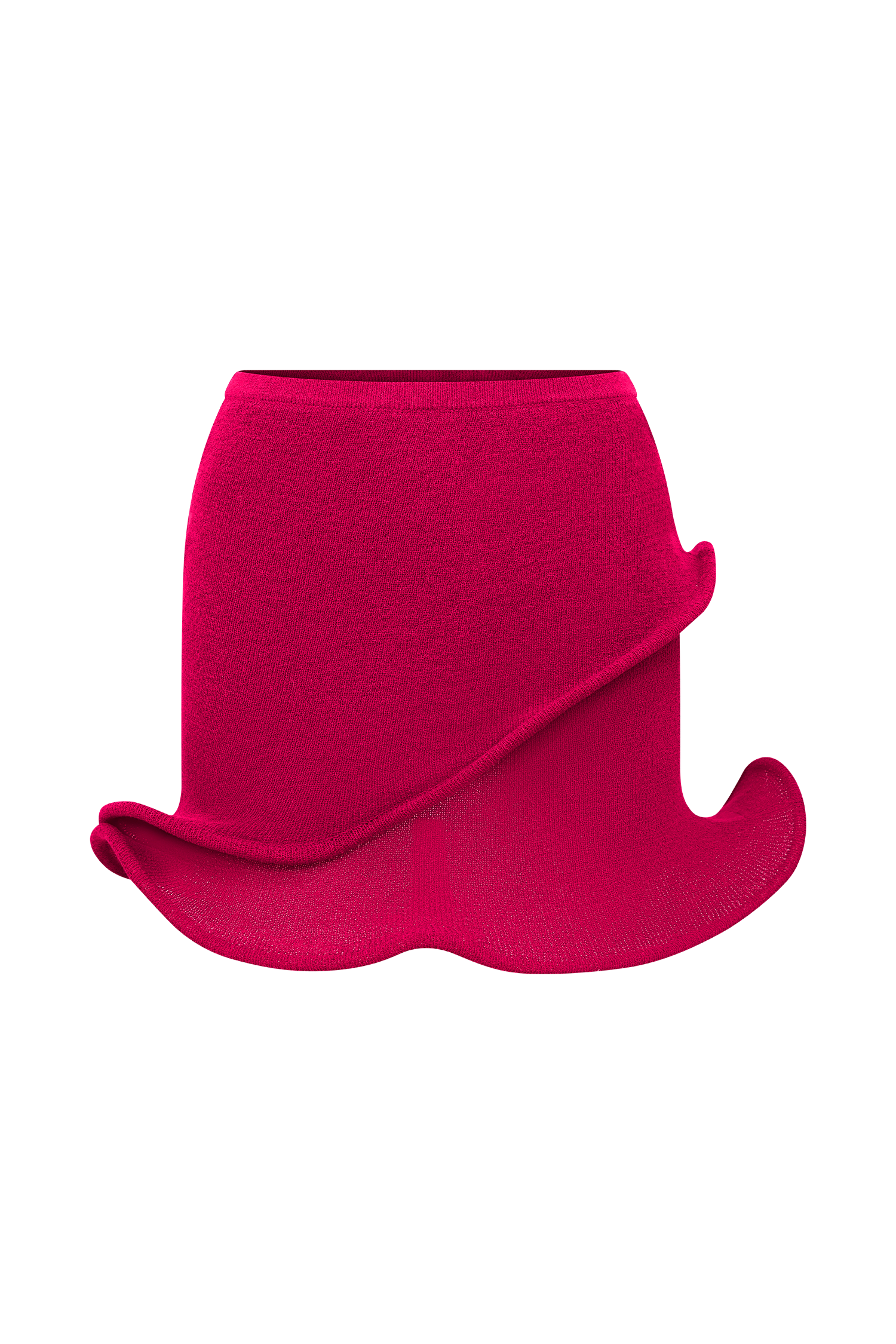 Haisley Knit Mini Skirt - Raspberry