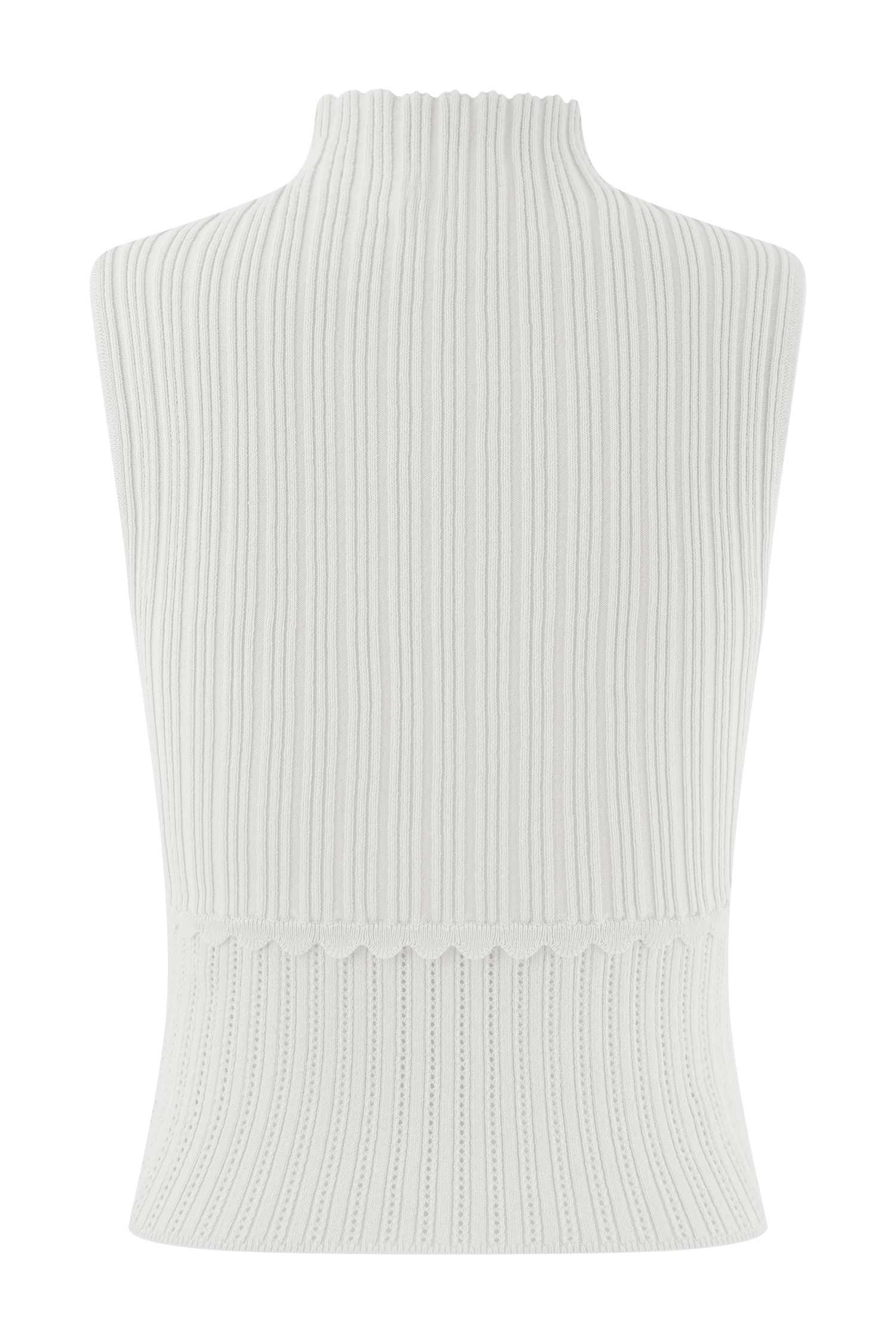 Indy Pointelle Knit Top - Ivory