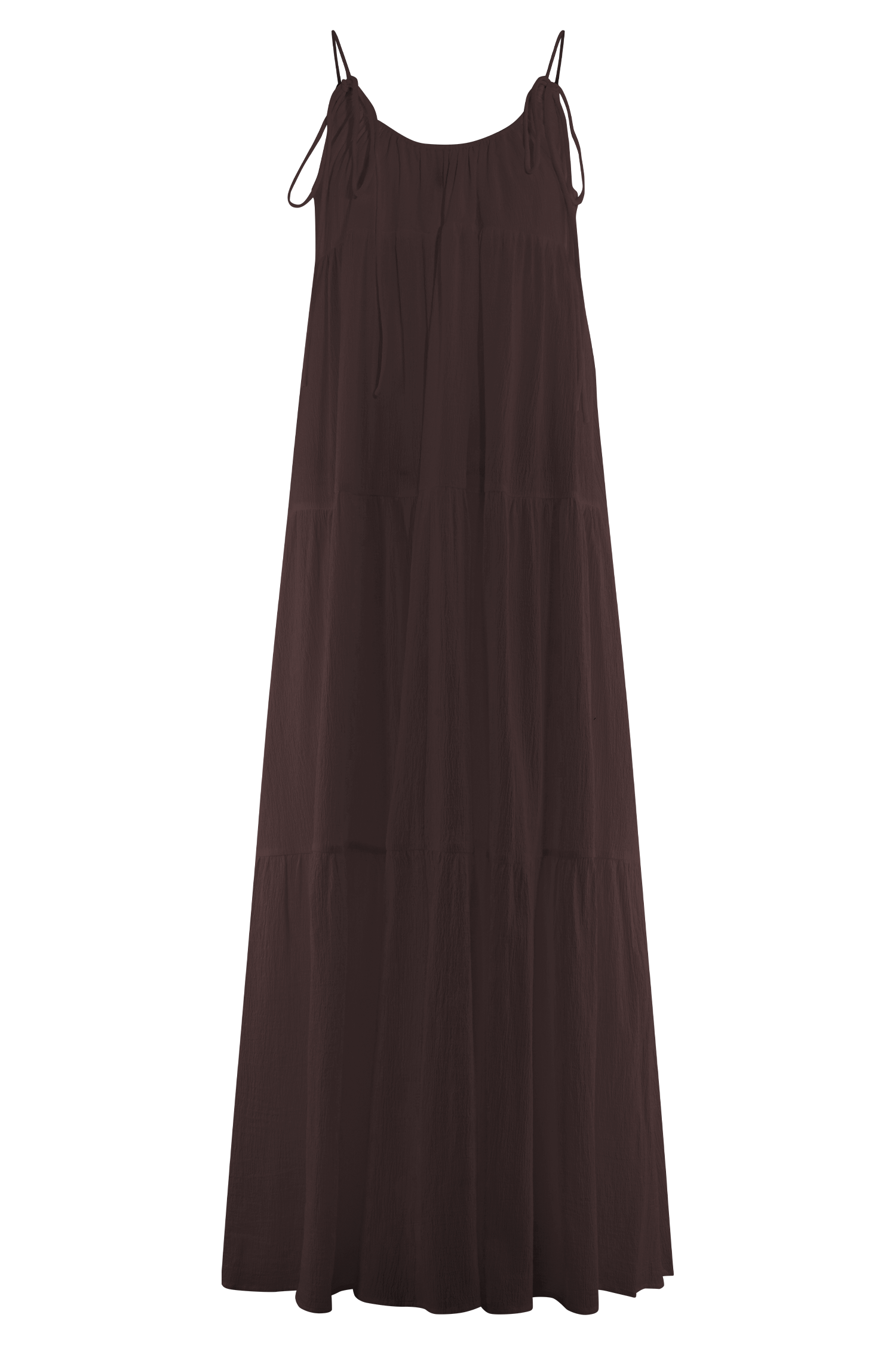 Lenny Front Tie Top - Chocolate