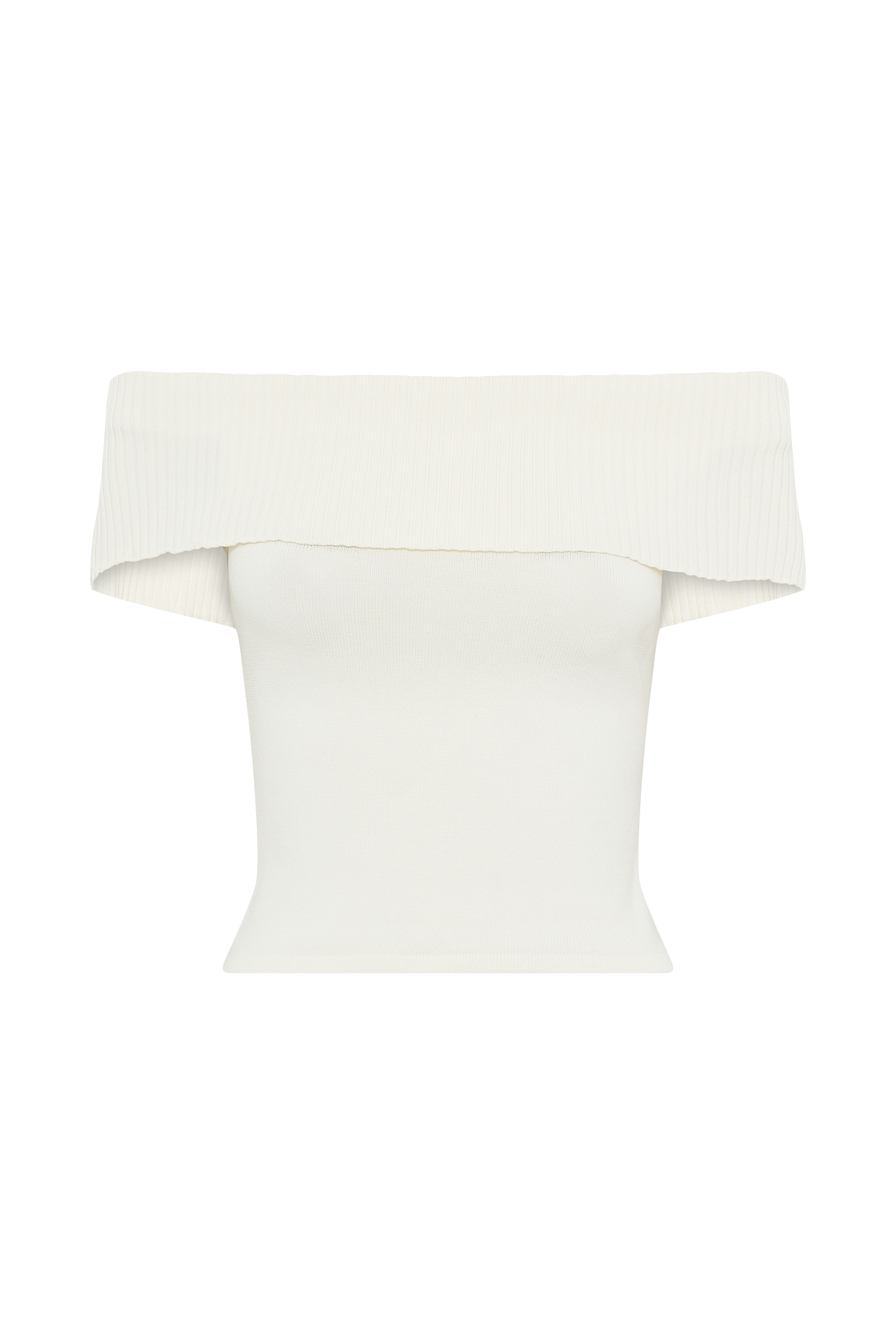 Susanna Off Shoulder Knit Top - Ivory