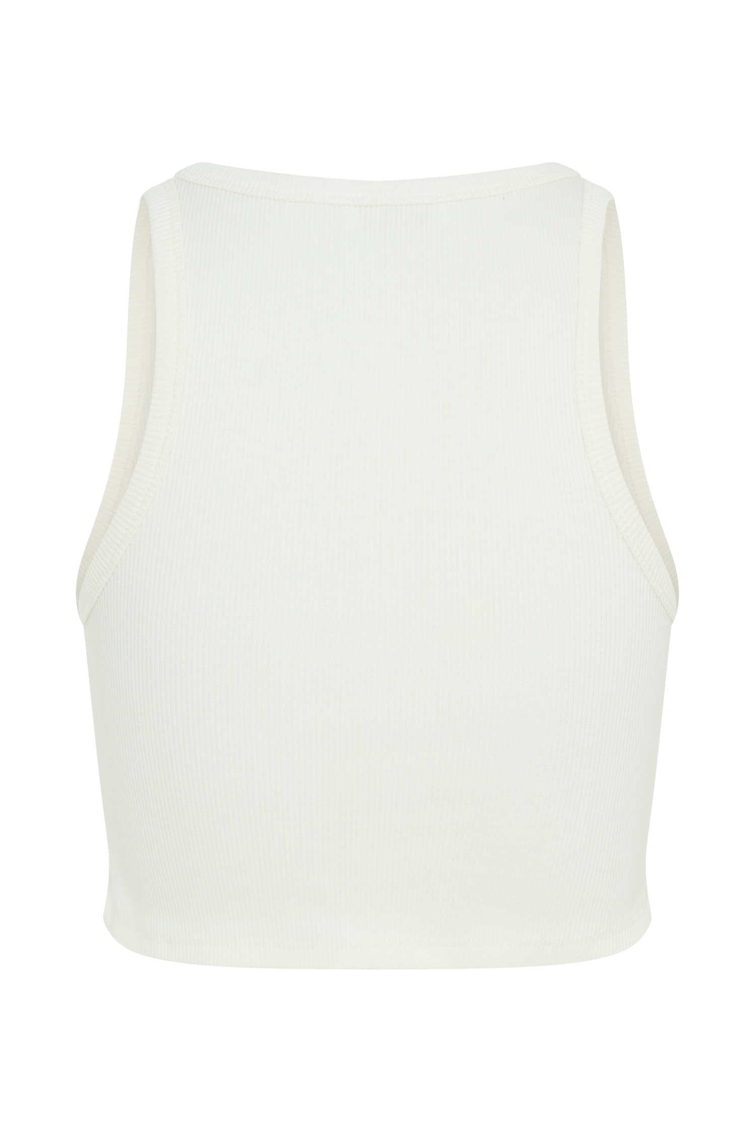 Morgana Ribbed Tank Top - White